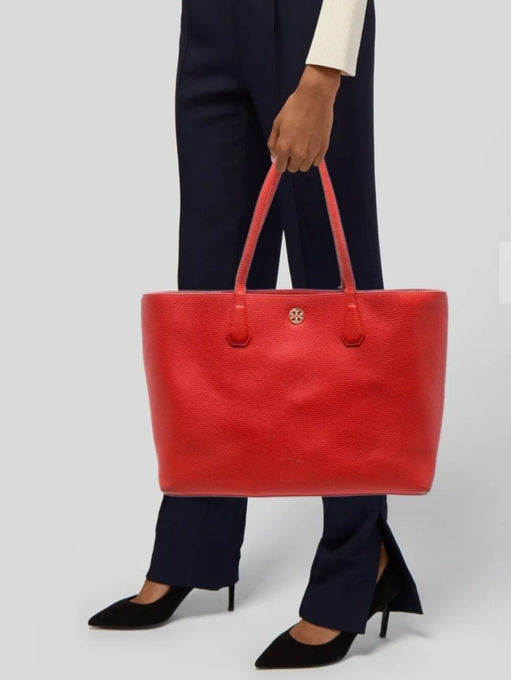 Tory Burch Perry Brody Tote in Samba/Pale Apricot